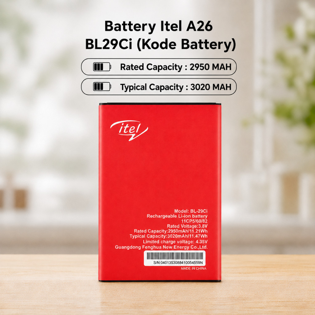 Batre | Battery Itel A26 BL29CI | Baterai Itel A26