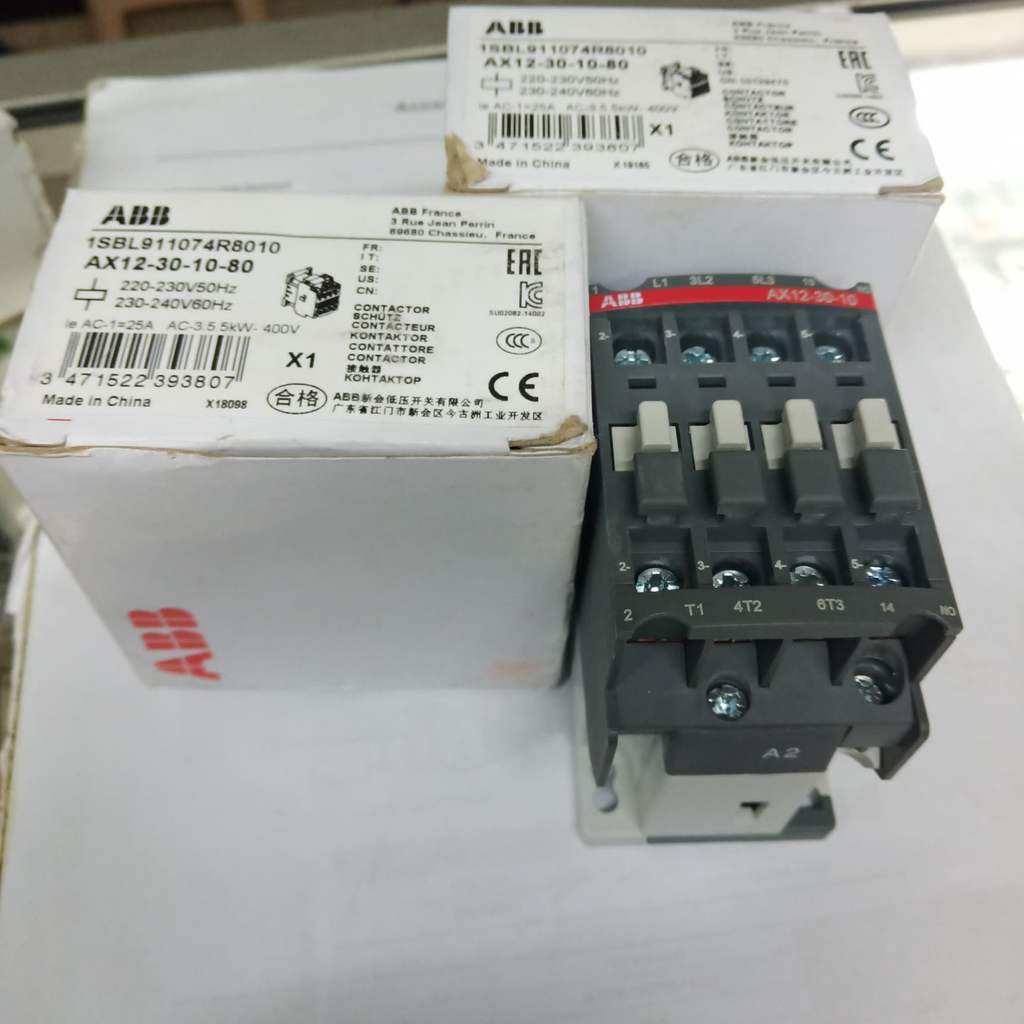 contactor kontaktor ABB AX12-30-10-80