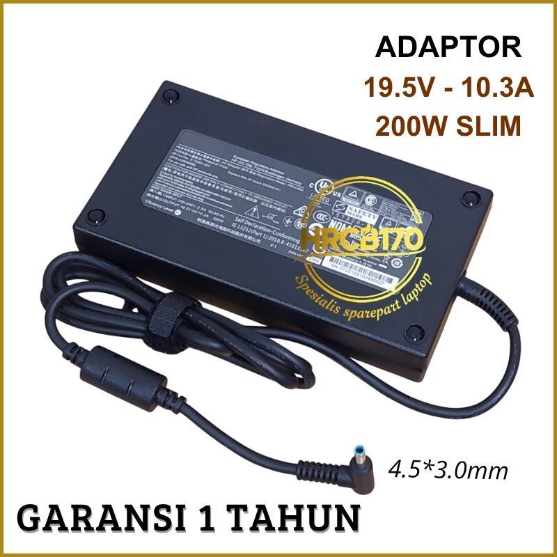 Charger Adaptor HP Pavilion Gaming 17 15 16 Series - 19.5V - 10.3A 200W -HRCB