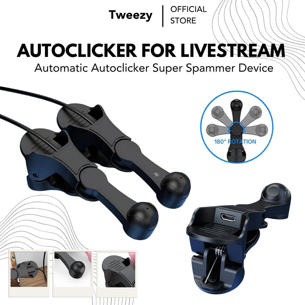 Auto Clicker Smart Screen Alat Klik Layar Otomatis USB Senyap Screen Tapper Fisik untuk Bantuan Game