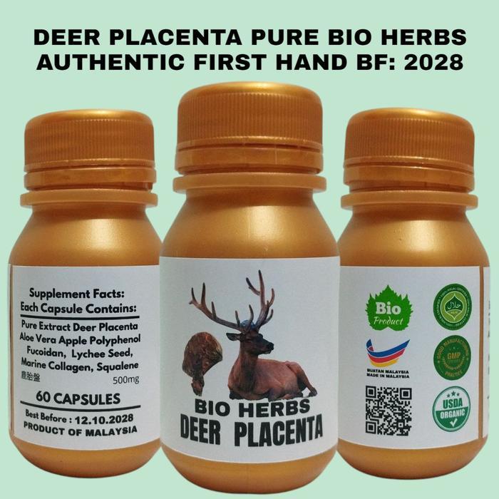 PURE BIO DEER PLACENTA PREMIUM PLASENTA RUSA ORIGINAL IMPORT