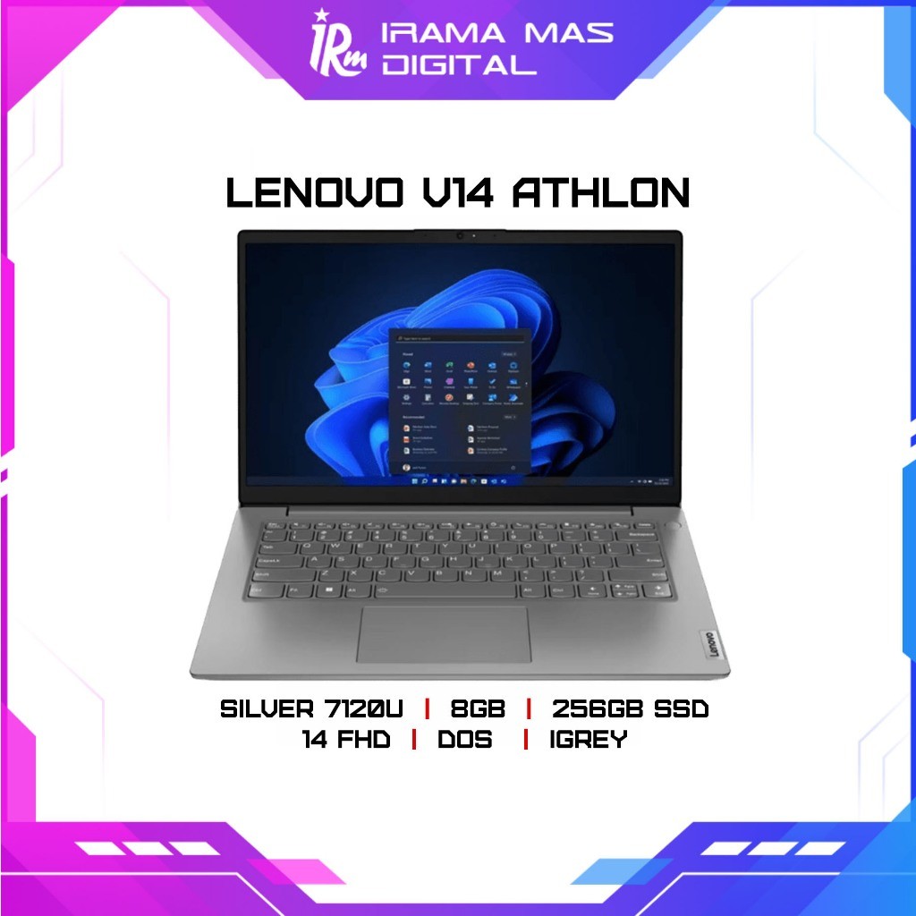 LENOVO V14 ATHLON SILVER 7120U/8GB/256GB SSD/14 FHD/DOS - IGREY (V14-VAID)