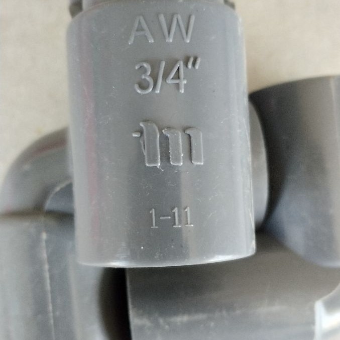 Knee Elbow PVC 3/4 Inch AW Supramas