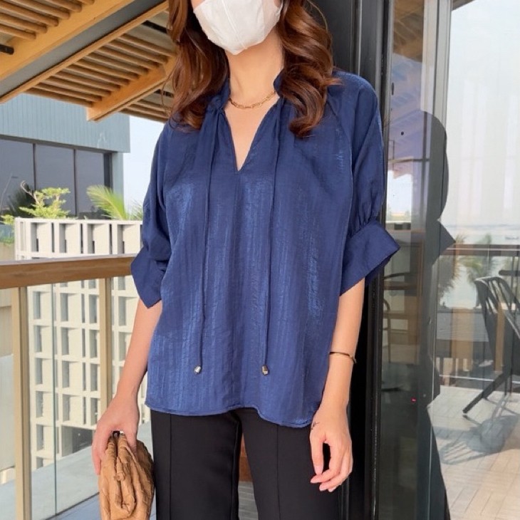 Hakana Clothing Niki Blouse in Blue NEW JUAL RUGI
