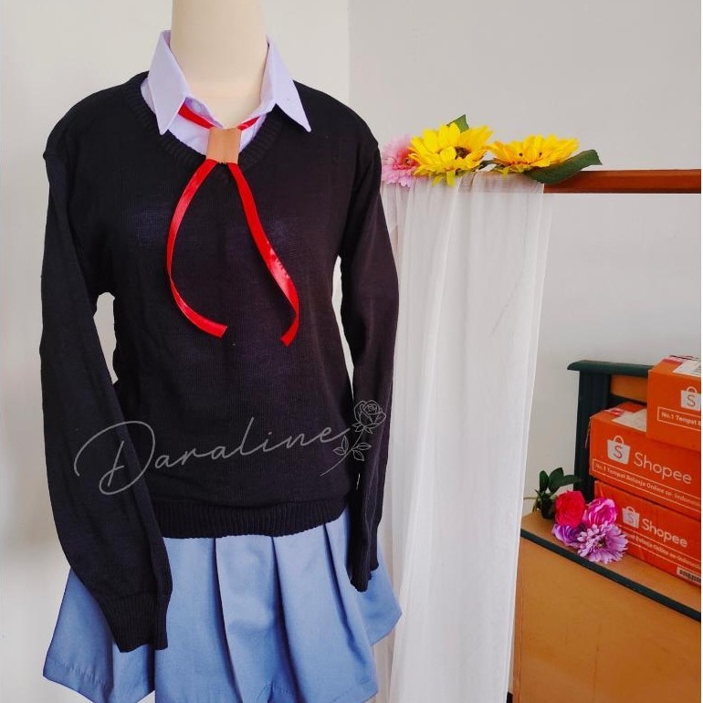 Kostum Seragam Cosplay Micchon Shikimori Anime Kawaii Shikimori-san School Uniform High Quality Disk