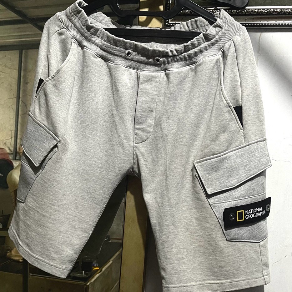 kolor natgeo grey original rework saku cargo (cek deskripsi)