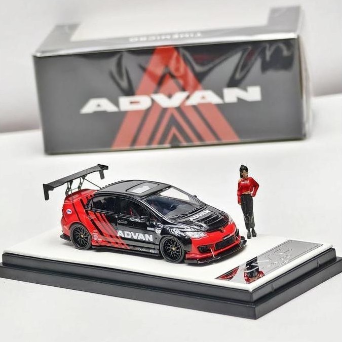 Time Micro Honda Civic FD2 Mugen Type RR ADVAN Race Edition Umbrella Girl FIGURE Edition