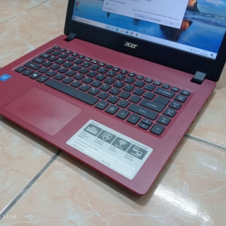 Laptop Acer A314 N4000 RAM 8GB SSD 250GB
