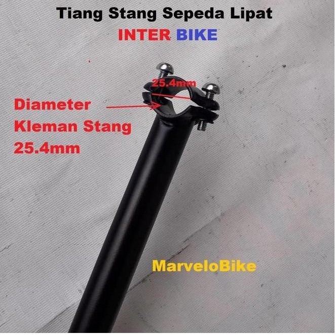 Head Stem Tiang Stang Sepeda Lipat Standar 25.4mm Inter