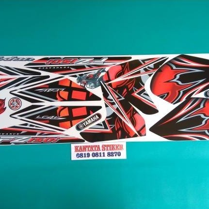 stiker striping vixion nvl fz150i merah