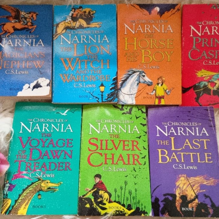 Buku Novel The Chronicles Of Narnia Set (7 Books) Bahasa Inggris Import Preloved