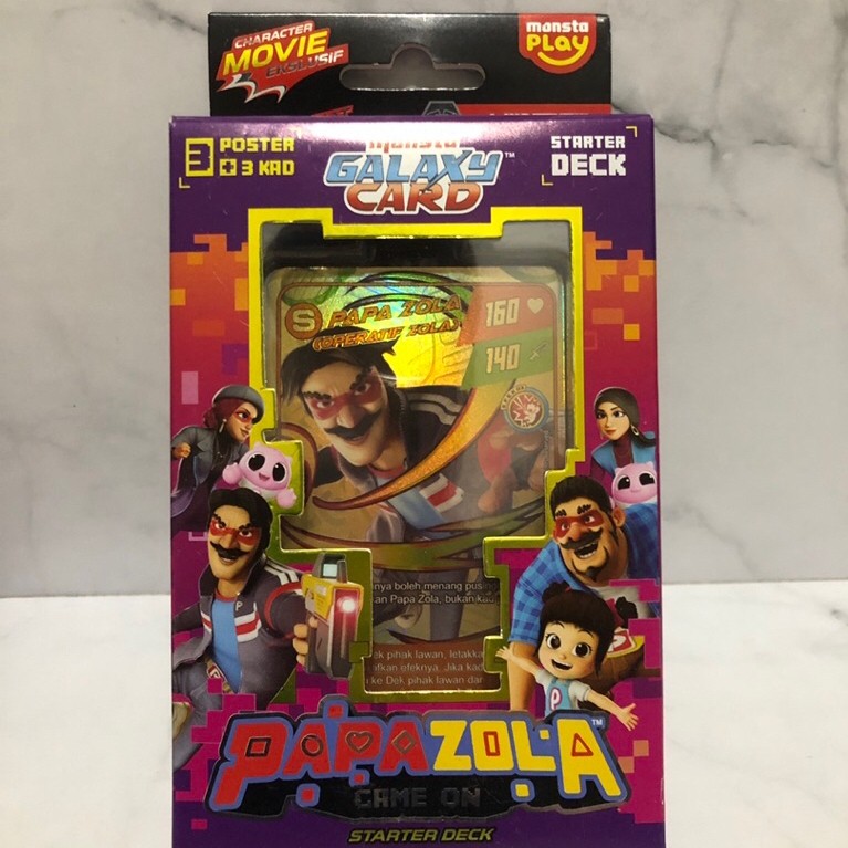 boboiboy papa zola starter deck galaxy card malaysia