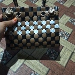 Anyaman Cantik Bahan Tas Anyaman Cantik Bahan Plastik Lokal