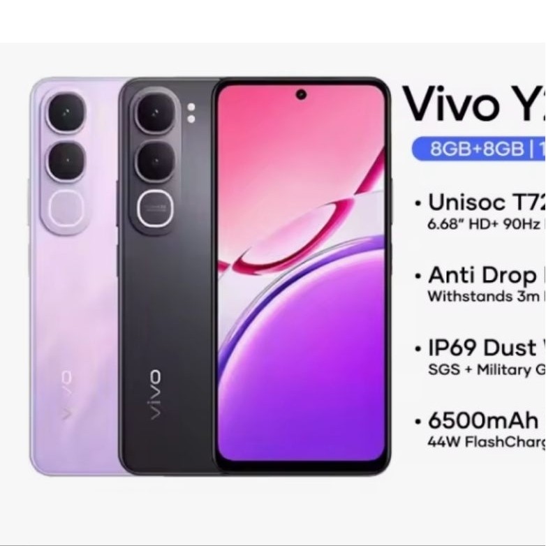 [ HP Vivo Original Asli ] Vivo Y21d I Y05 (6/128) (8/128)(8/256) Garansi Resmi 1 Tahun Bisa CODD