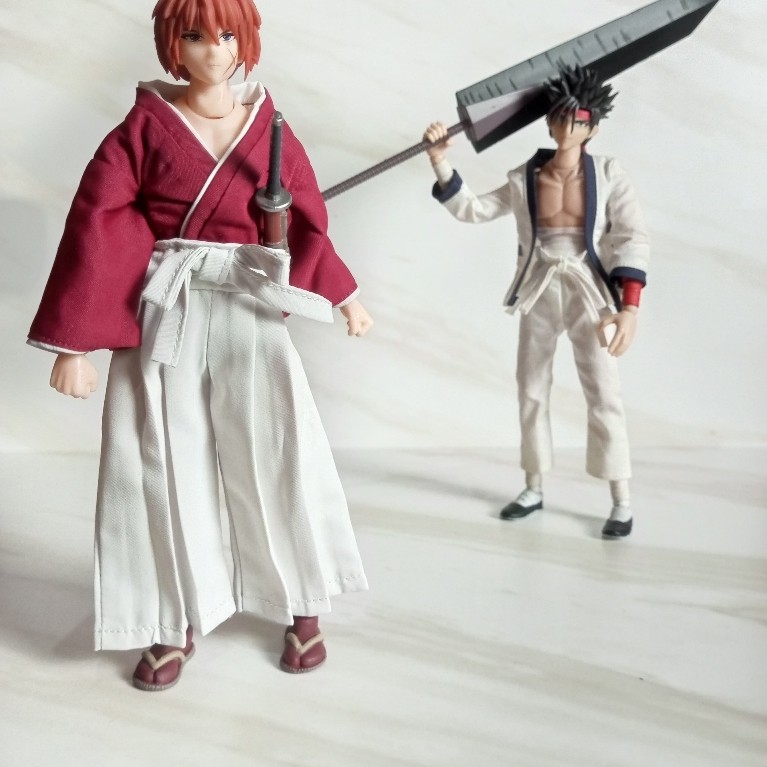 Rurouni Kenshin Action Figure Dasin Model Set 2 Item - Himura Kenshin & Sagara Sanosuke