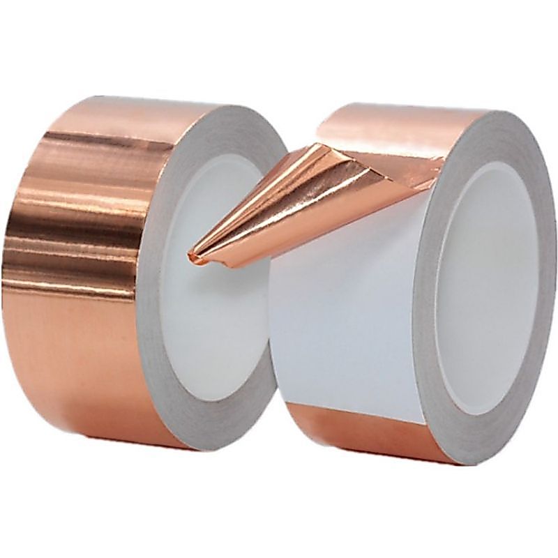50Mmx10M Copper Foil Tape Adhesive Isolasi Conductive Copper Tape Tembaga Foil Tape Tembaga