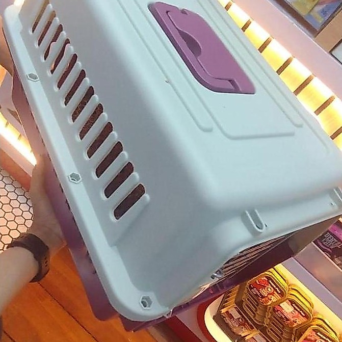 Pet Cargo small plastik carrier Pet Cargo Kucing/Kelinci anjing