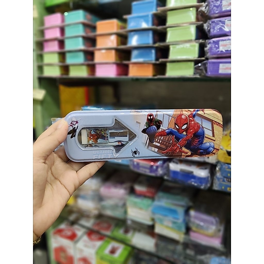 Kotak Pensil Kaleng Set/ Pencil Case Kaleng / Tempat Pensil Kaleng / Alat Tulis Kaleng