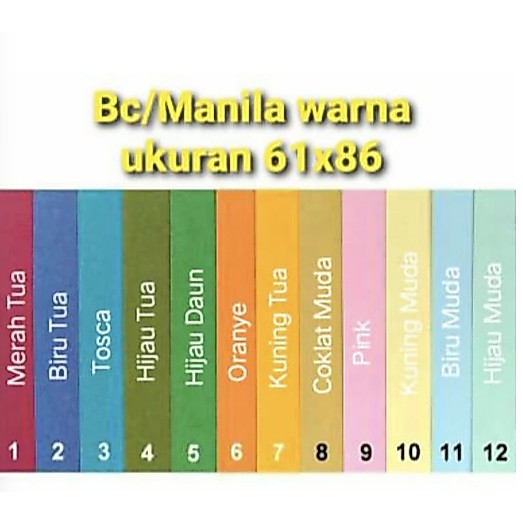 BC SUPER PLANO 61 x 86/ Manila Warna/BC Manila Warna/ Bufalo Polos Warna