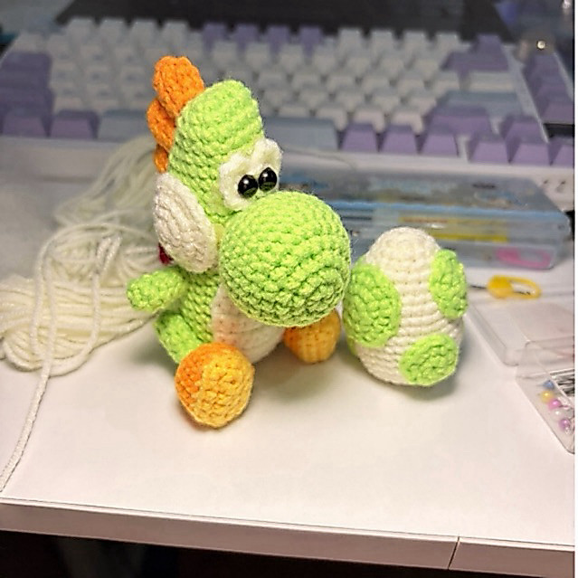[PO] Boneka atau Figure Rajut/ Amigurumi/ Yoshi + Telur