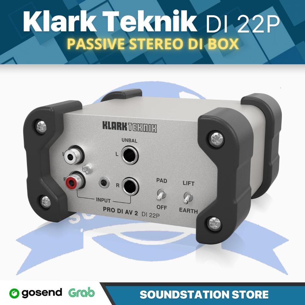 Klark Teknik DI 22P Passive Stereo DI Box Direct Box