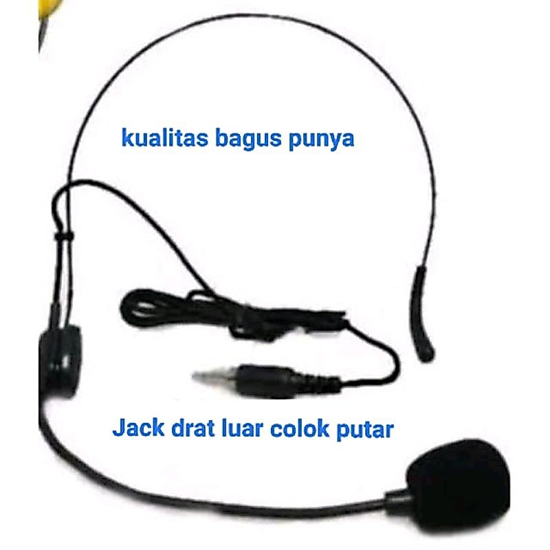 Headset mic bando drat luar bando mic