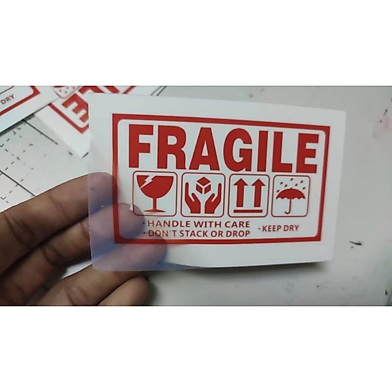 Stiker Transparan white glossy/ Stiker transparan untuk printer inkjet ukuran A4/ Stiker vinyl Trans