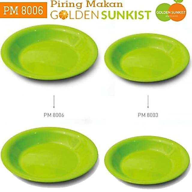 Piring Makan Kode PM 8006 Golden Sunkist BPA Free