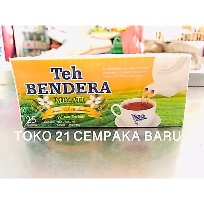 Teh Bendera Melati Box isi 25 celup | Teh Bendera Murah Promo