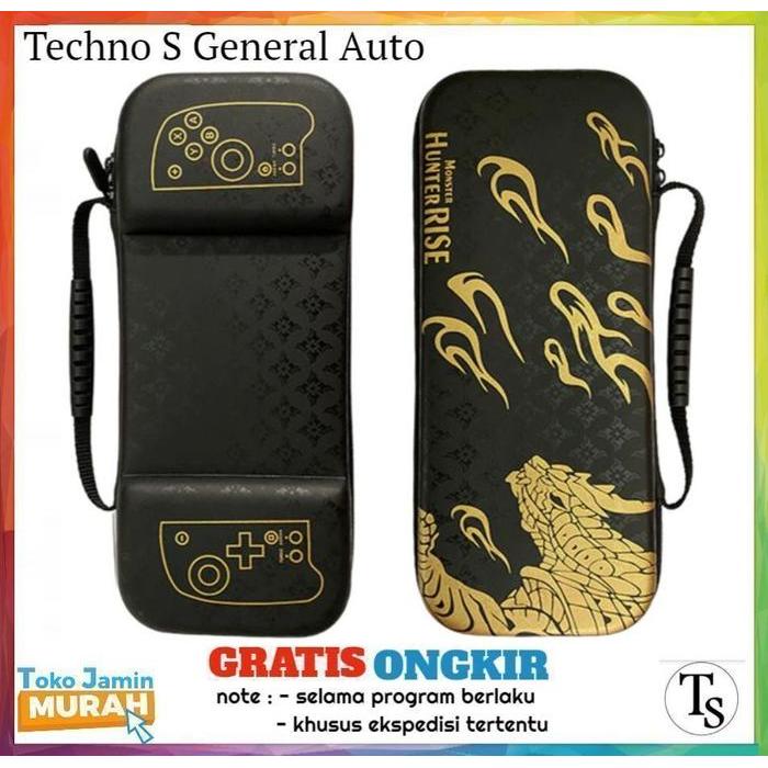 Tas Konsol dan Joycon Nintendo switch OLED / Travel Bag Pouch Case Monster Hunter Rise Tas Omelet Ni