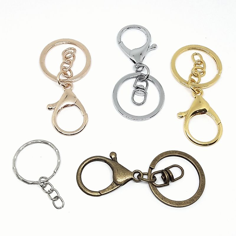 RING GANTUNGAN KUNCI KEMBANG / KEYCHAIN RING + LOBSTER CLASP
