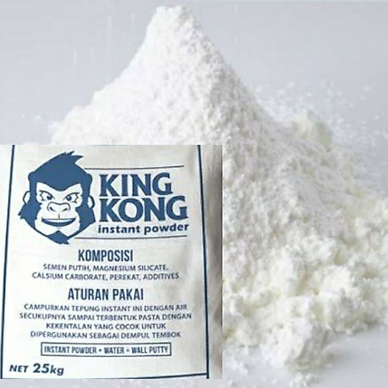 Kingkong Instan Powder Plamir Acian Lem Hebel Repack 1 KG