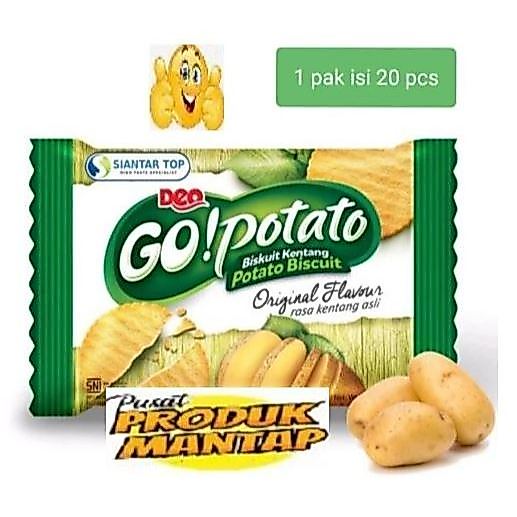 Deo GoPotato 500/ Go Potato Go Potato Biskuit Kentang 1 Pack  20 sachet