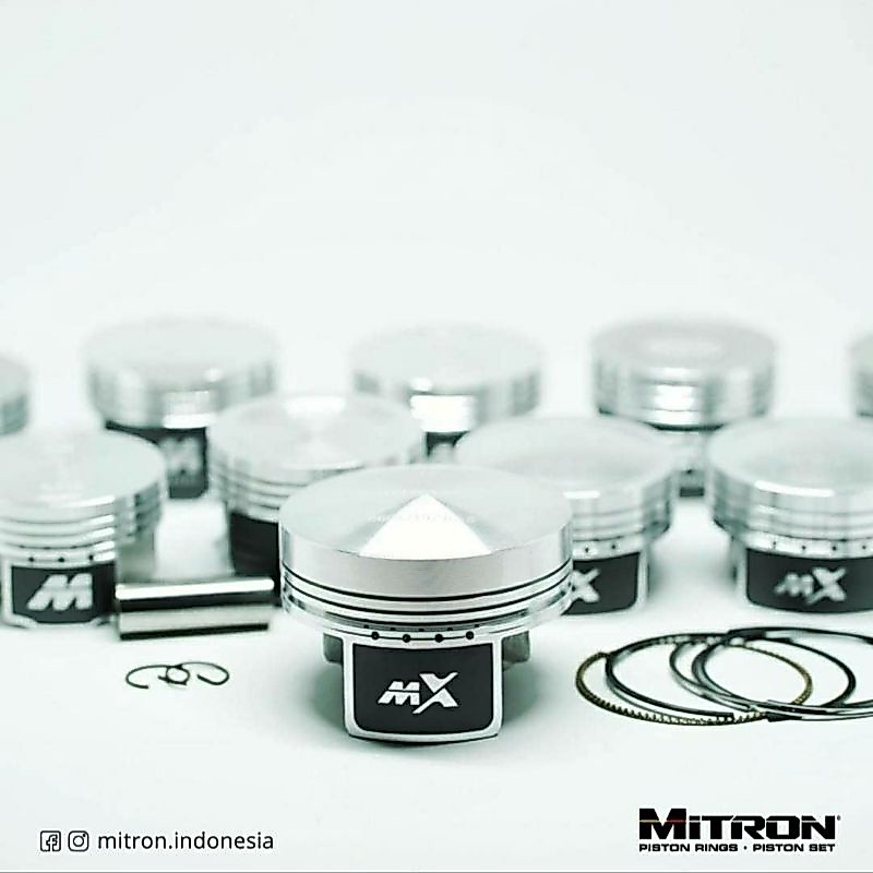 Piston Mitron X Pin14 57 58 59 60 61 62 63 64 Pin 13 51 53 54 54.5 55 55.25 piston mentah / bahan Pe