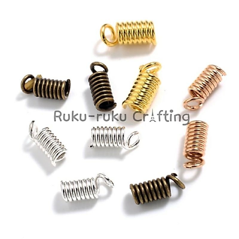 (35 Pcs) Per Besi Ujung Tali Stopper Ujung Tali Klep Per Bahan Kerajinan DIY