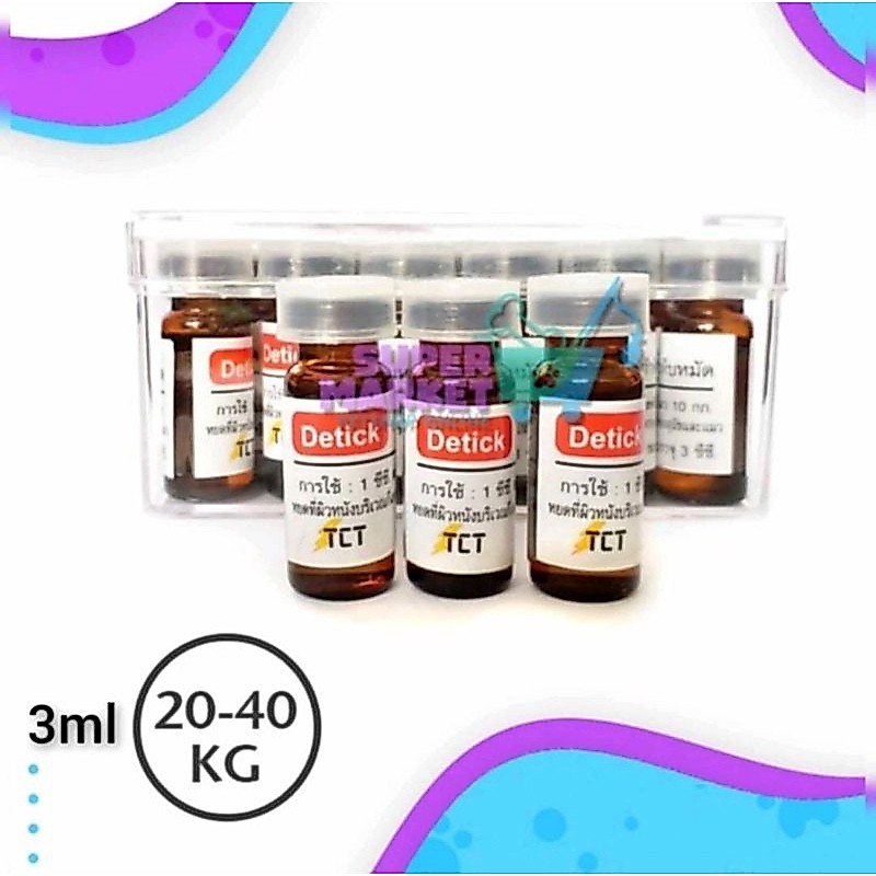 Obat Kutu DETICK 3 ml (20-40) kucing anjing kelinci 3ml