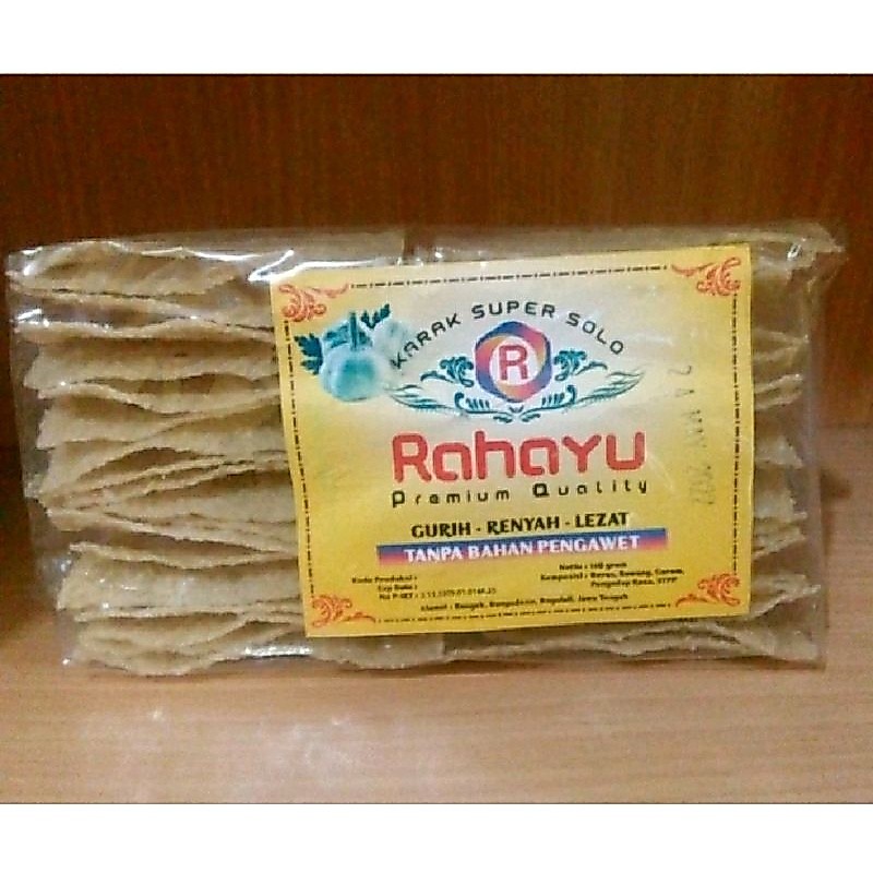 Karak Solo Rahayu Gendar Puli Mentah
