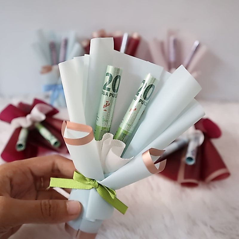 Buket Angpao Mini Buket Uang Mini Buket Uang Lebaran Buket Uang Idul Fitri Buket Uang Kosong Buket M