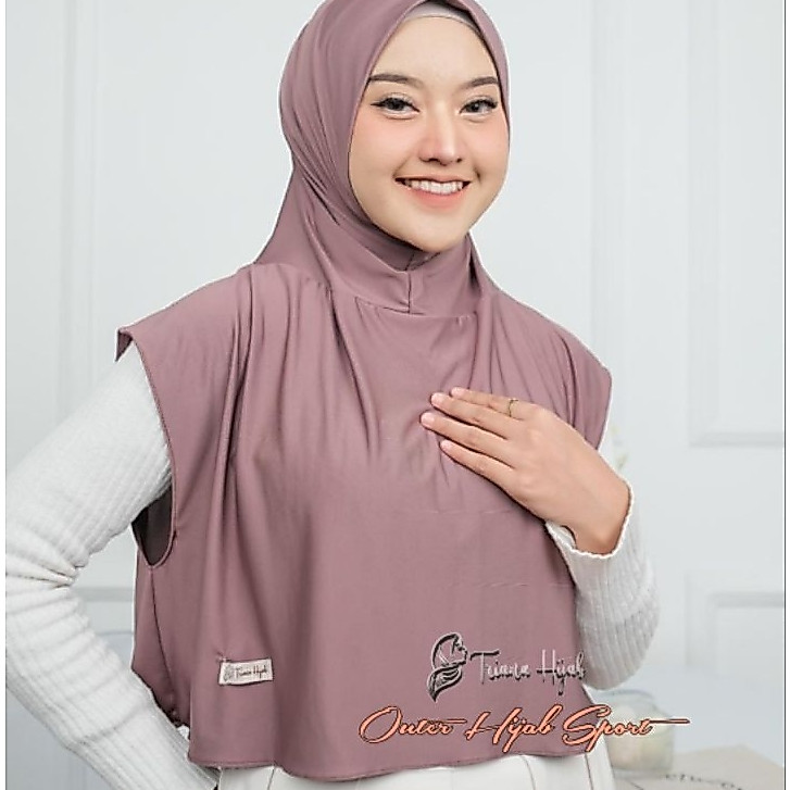 Hijab Rompi Sport Instan khanisa Outer Hijab Sport Jersey Premium