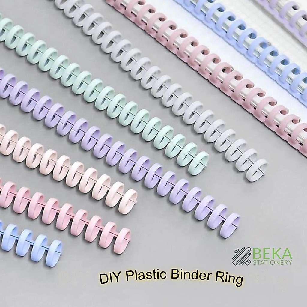 Ring Binder Plastik Spiral 30 Lubang Untuk Loose-leaf paper A4 B5 A5 /DIY Spiral Binder