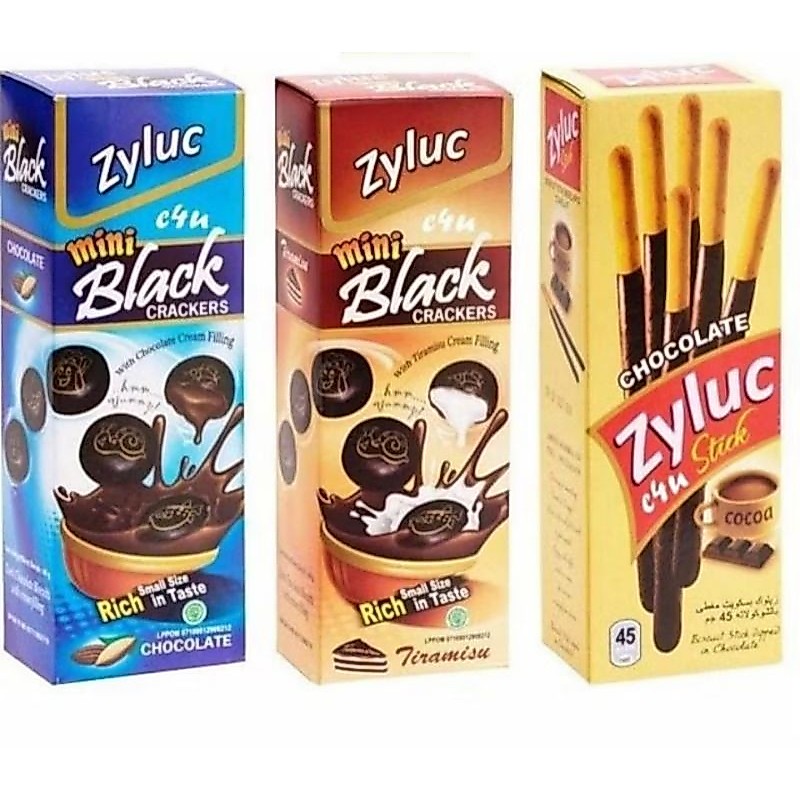 ZYLUC MINI BLACK & STICK CHOCOLATE 33 GR