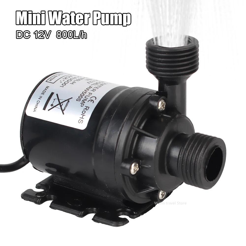 Ultra-quiet DC 12V 24V Home 800L/H Portable Brushless Motor Submersible Water Pump 5M for Cooling Sy