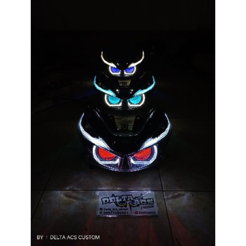 Projie Biled Vario LED 125/150 l Bi-led Shord BMW Honda Vario 2015 - 2018 l Custom Headlamp Reflekto