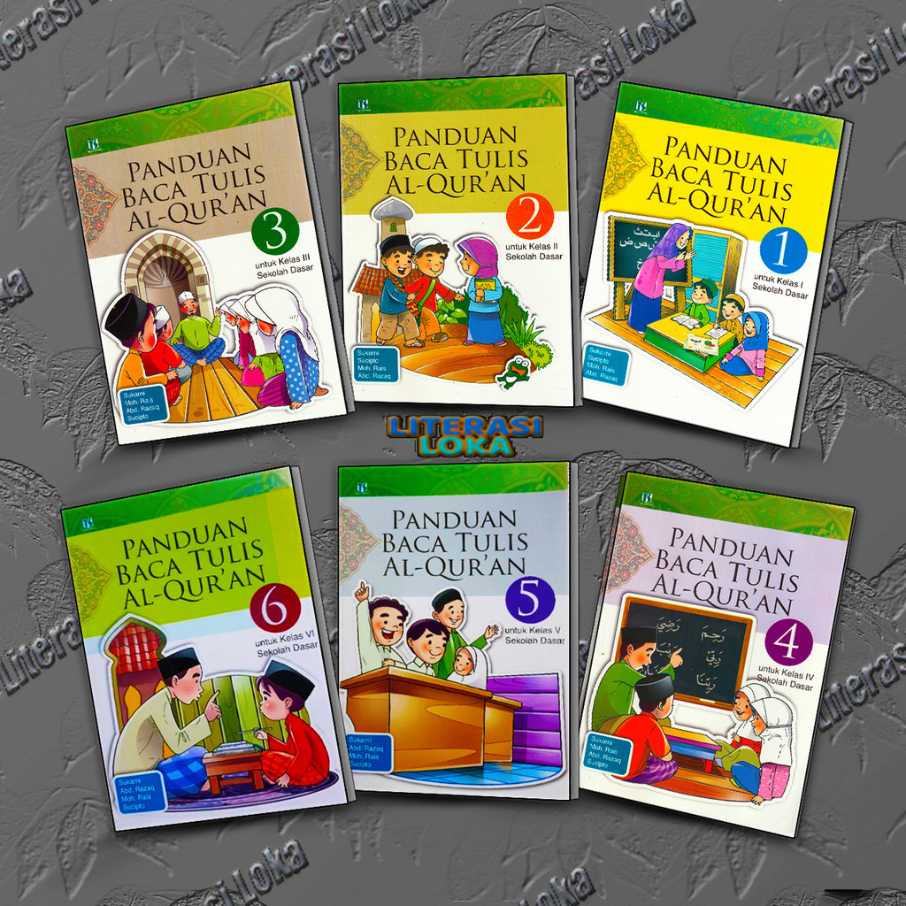 Buku Panduan Baca Tulis Al-Qur'an (BTQ) Kelas 1 2 3 4 5 6 Terbaru Tiga Serangkai
