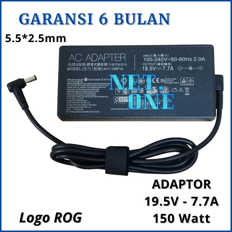 Adaptor Charger Laptop Asus ROG Model A17-150P1A 19.5V - 7.7A 150W -NETONE