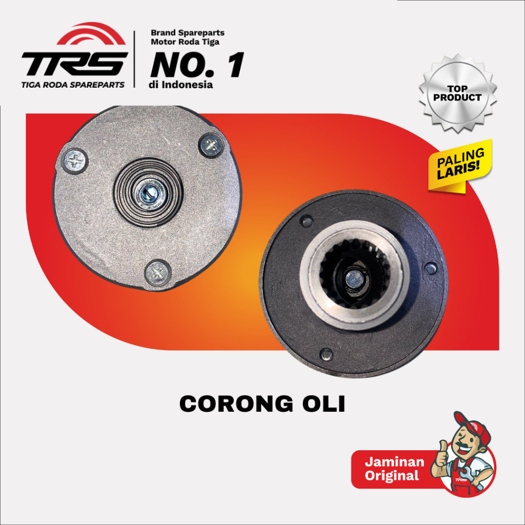 TRS Corong Oli Motor Roda Tiga Viar Karya Oil Cooler Tossa Hercules Motor Roda Tiga Spareparts Origi