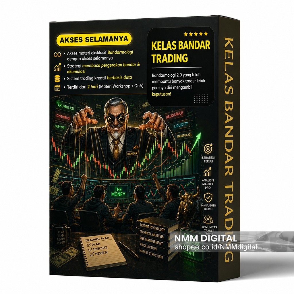 Kelas Bandar Trading Bandar Saham Trading mologi, Strategi Trading Berbasis Data, Workshop 2 Hari