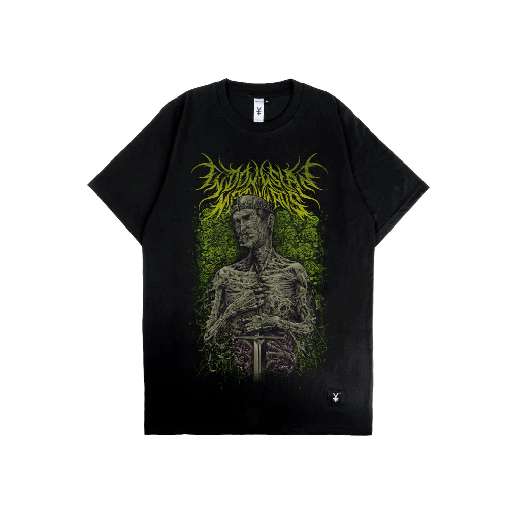 Kaos Lengan Pendek Hitam Metal Divorce Vampire Kingdom