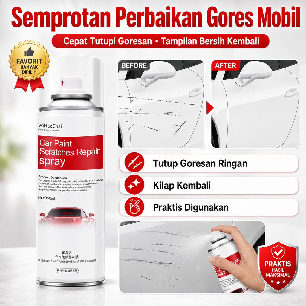 Pulpen Perbaikan Goresan Cat Mobil | Pulpen Perbaikan Cat Mobil Anti Karat | Perbaikan Goresan Dalam