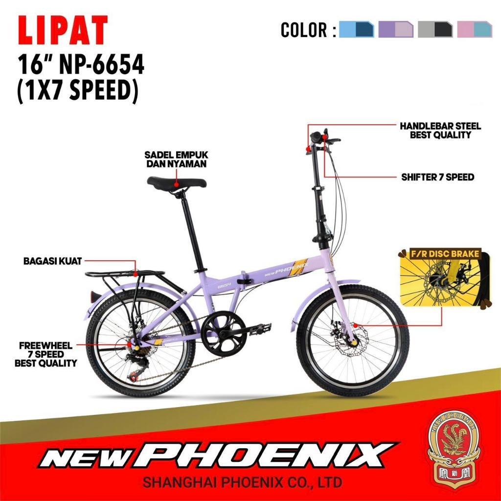 SEPEDA LIPAT 20 INCH NEW PHOENIX 6654.